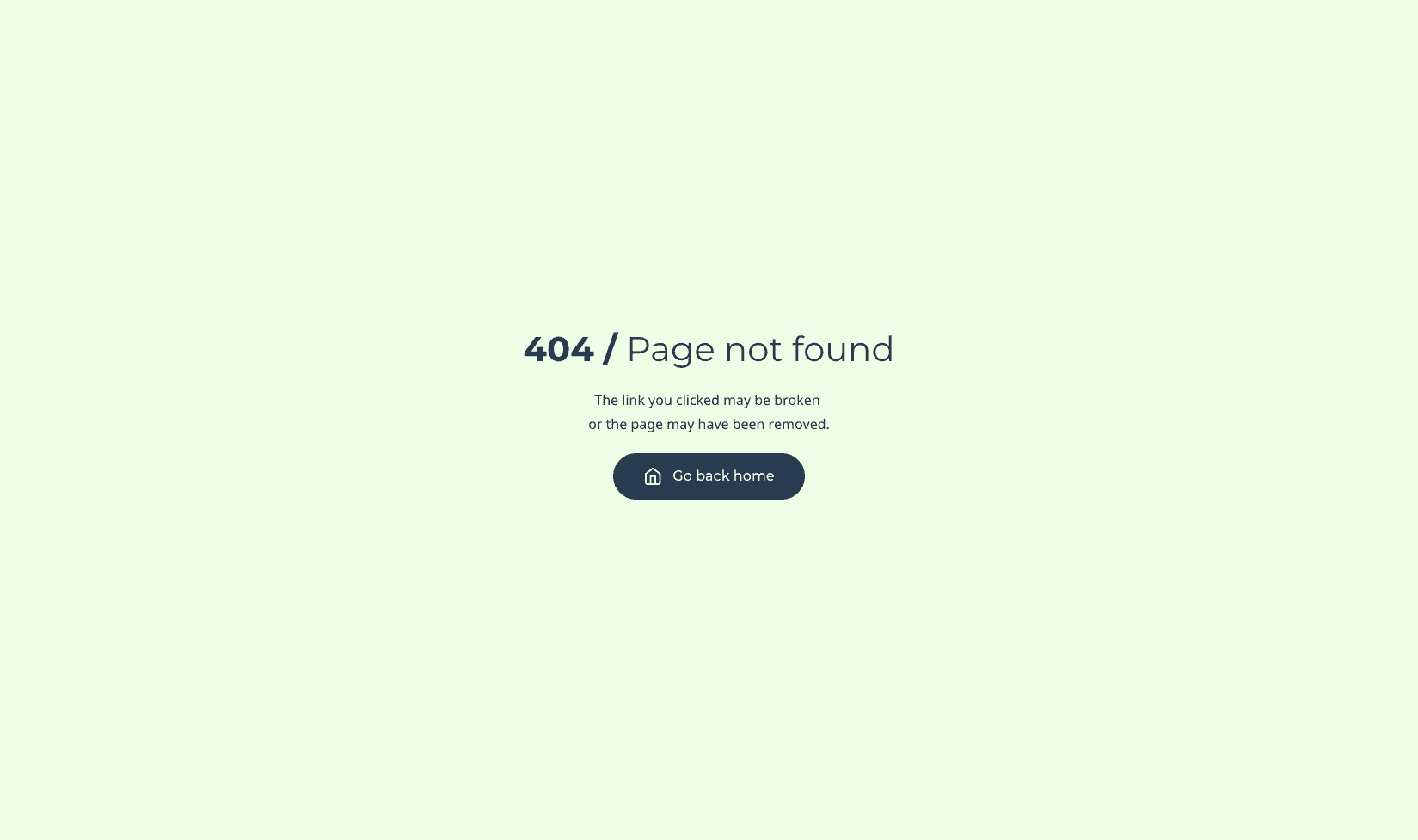 Green 404 Page